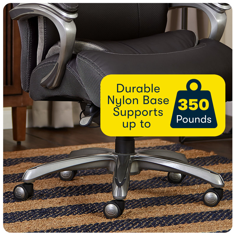 Serta Jackson Big and Tall Executive Office Chair with AIR Technology and Smart Layers Reviews Wayfair